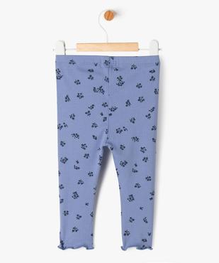 Legging en maille côtelée avec bas froncé bébé fille  vue3 - GEMO 4G BEBE - GEMO