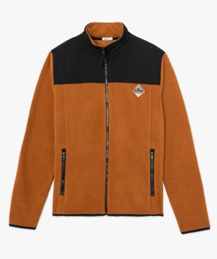 Sweat zippé pour homme en maille polaire vue4 - GEMO (HOMME) - GEMO