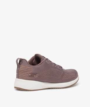 Tennis femme à lacets extra légères en mesh – Skechers Bobs Semelle bicolore et tige pailletée vue4 - SKECHERS - GEMO