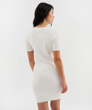 Robe pull en maille côtelée fille - LuluCastagnette x Alizée vue3 - LULUCASTAGNETTE - GEMO