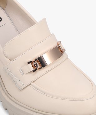 Mocassins femme à talon large et semelle crantée vue6 - GEMO(URBAIN) - GEMO