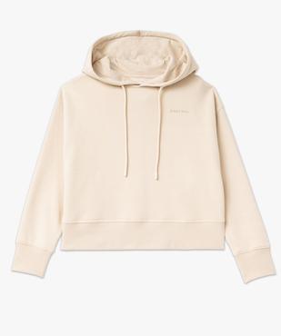 Sweat à capuche coupe courte femme vue5 - GEMO(FEMME PAP) - GEMO