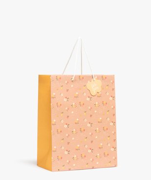 Pochette cadeau enfant avec motifs fleuris en papier recyclé vue1 - GEMO (ACCESS) - GEMO