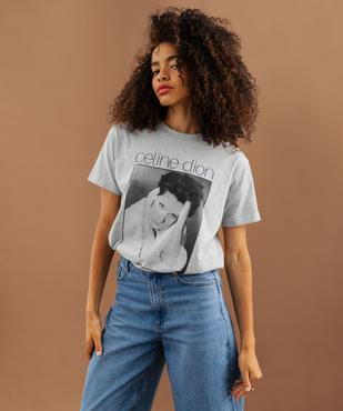 Tee-shirt col rond imprimé femme - Celine Dion vue2 - CELINE DION - GEMO