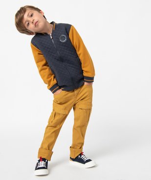 Pantalon garçon forme cargo avec ceinture - LuluCastagnette vue1 - LULUCASTAGNETTE - GEMO