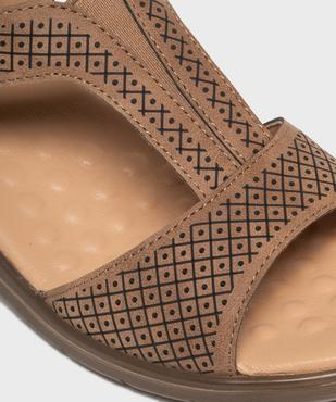 Sandales confort à talon compensé femme - G'flex vue6 - G'FLEX - GEMO