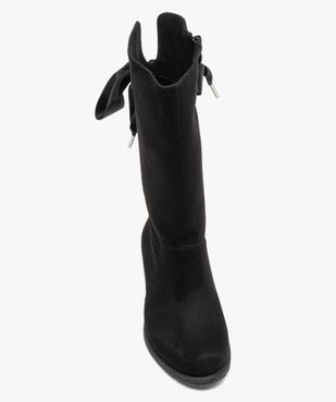 Bottes en suédine à tige lacée fille vue5 - GEMO (ENFANT) - GEMO