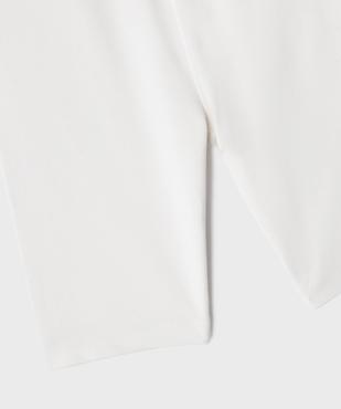 Cycliste en coton stretch à taille élastiquée fille vue2 - GEMO 4G FILLE - GEMO