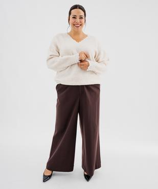 Pantalon de tailleur ample et extensible femme grande taille vue5 - GEMO (G TAILLE) - GEMO