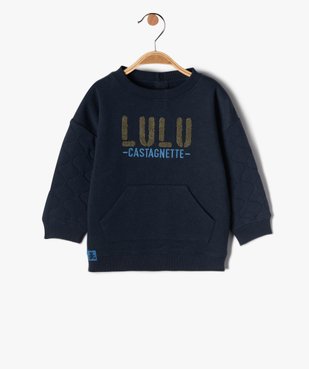 Sweat bébé garçon en molleton - LuluCastagnette vue2 - LULUCASTAGNETTE - GEMO