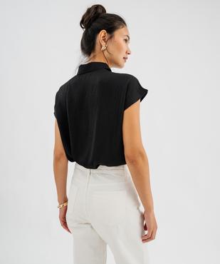 Chemise col chemise manches courtes femme vue3 - GEMO(FEMME PAP) - GEMO