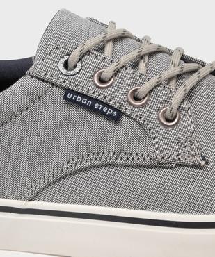 Baskets en toile avec empiècement au talon homme - Urban Steps vue6 - URBAN STEPS GEMO FOR GOOD - GEMO