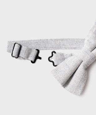 Nœud papillon en coton et lin rayé homme vue2 - GEMO (ACCESS) - GEMO