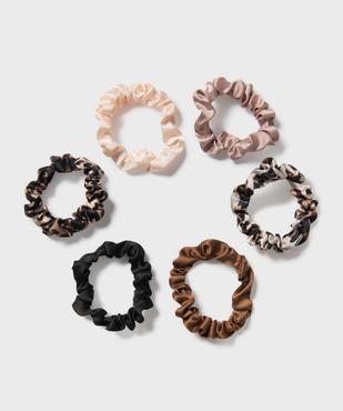 Chouchous cheveux assortis en satin femme (lot de 6) vue1 - GEMO (ACCESS) - GEMO