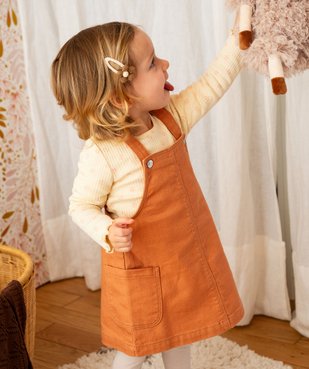 Ensemble 2 pièces robe + tee-shirt manches longues bébé fille vue9 - GEMO(BEBE DEBT) - GEMO