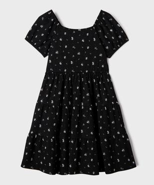 Robe imprimée avec doublure short invisible fille vue3 - GEMO (JUNIOR) - GEMO