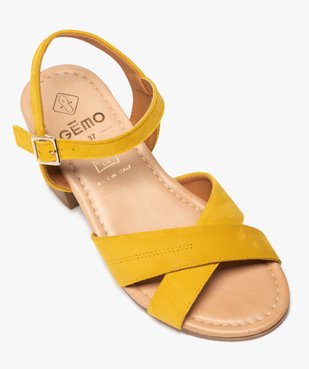 Sandales femme à talon carré coupe spéciale pied large vue5 - Nikesneakers(URBAIN) - Nikesneakers