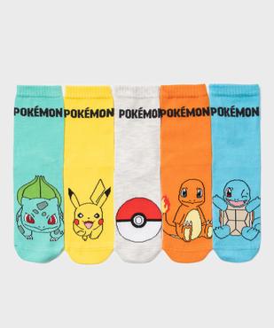 Chaussettes multicolores à motifs garçon (lot de 5) - Pokemon vue1 - POKEMON - GEMO