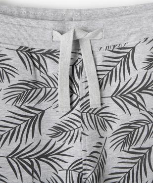 Bermuda garçon à motifs feuillage et taille élastiquée vue2 - GEMO (JUNIOR) - GEMO
