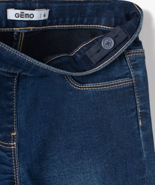 Jegging délavé avec taille ajustable fille vue5 - GEMO 4G FILLE - GEMO