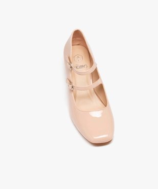 Escarpin verni avec double bride femme vue5 - GEMO(URBAIN) - GEMO