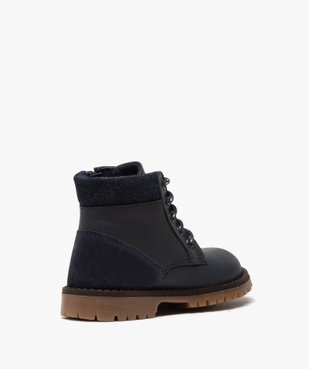 Boots garçon à semelle crantée et col rembourré en denim vue4 - GEMO (ENFANT) - GEMO