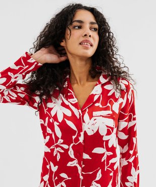 Pyjama 2 pièces en satin femme vue5 - GEMO 4G FEMME - GEMO