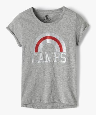 Tee-shirt fille avec motif pailleté – Camps United vue1 - CAMPS UNITED - GEMO
