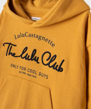 Sweat à capuche en maille piquée garçon - LuluCastagnette vue3 - LULUCASTAGNETTE - GEMO