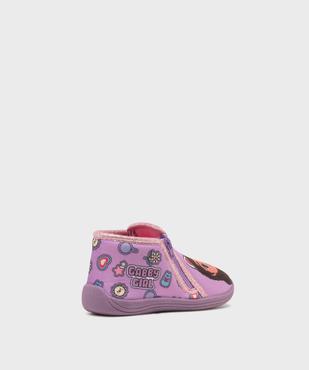 Chaussons montants zippés en velours imprimés fille - Gabby et la Maison Magique vue4 - GABBY - GEMO