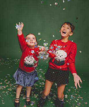 Pull de Noël en maille douce et chaude bébé fille vue5 - GEMO(BEBE DEBT) - GEMO