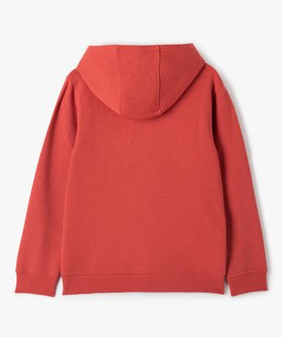 Sweat garçon molletonné avec capuche vue4 - GEMO (JUNIOR) - GEMO