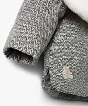 Manteau bébé fille avec écharpe douce - LuluCastagnette vue2 - LULUCASTAGNETTE - GEMO