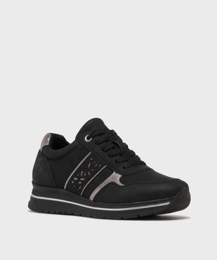 Baskets à lacets avec talon compensé femme - Valentina Baldano vue2 - VALENTINA BALDA - GEMO