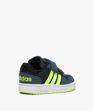 Baskets bébé garçon avec bandes fluo – Adidas Hoop 2.0 vue4 - ADIDAS - GEMO