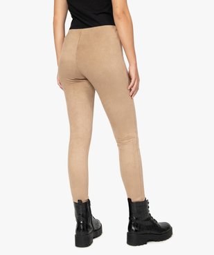Legging femme en maille suédine vue3 - GEMO(FEMME PAP) - GEMO