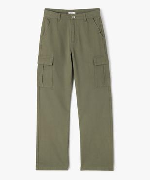 Pantalon cargo coupe straight à taille ajustable fille vue1 - GEMO 4G FILLE - GEMO
