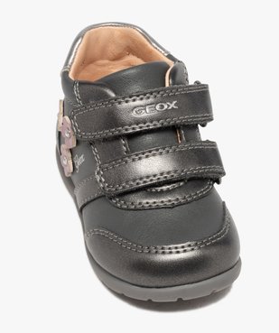 Chaussures bébé fille à scratch décor fleurs - Geox vue5 - GEOX - GEMO