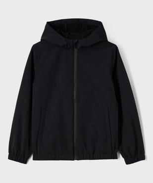 Blouson déperlant à capuche doublé polaire garçon vue1 - GEMO (JUNIOR) - GEMO