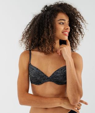Soutien-gorge corbeille à armatures et bonnets moulés en microfibre vue4 - GEMO 4G FEMME - GEMO