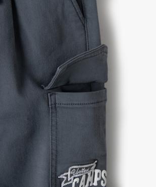 Pantalon cargo uni garçon vue2 - CAMPS - GEMO