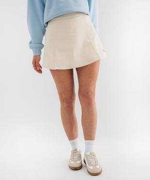 Jupe short en coton femme - LuluCastagnette x Alizée vue1 - LULUCASTAGNETTE - GEMO