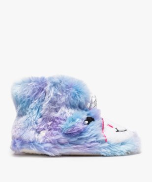 Chaussons fille en forme de boots peluche licorne vue1 - Nikesneakers (ENFANT) - Nikesneakers