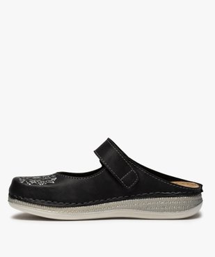 Sabots femme confort à bride scratch et motif floral vue3 - Nikesneakers (CONFORT) - Nikesneakers