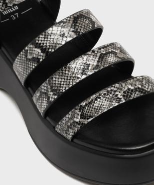 Sandales multibrides à semelle plateforme femme vue6 - 5 MILES - GEMO