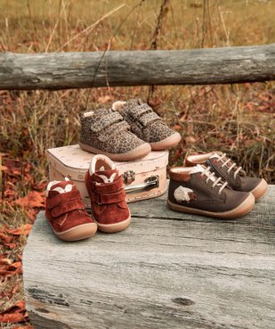 Chaussures bébé garçon dessus cuir motif mouton – NA!  vue6 - NA! - GEMO