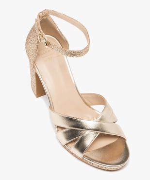 Sandales à talon haut brillantes femme vue5 - FOLLOW ME - GEMO