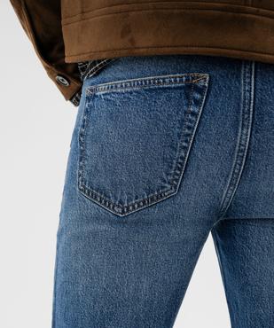 Jean straight en denim de coton stretch délavé homme vue3 - GEMO 4G HOMME - GEMO