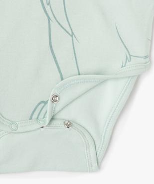 Body bébé à manches longues et col américain (lot de 3) - Disney vue2 - DISNEY BABY - GEMO