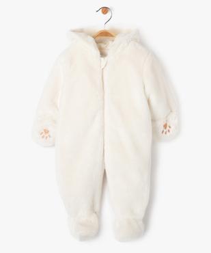 Combinaison pilote surpyjama en maille peluche bébé  vue2 - GEMO(BB COUCHE) - GEMO